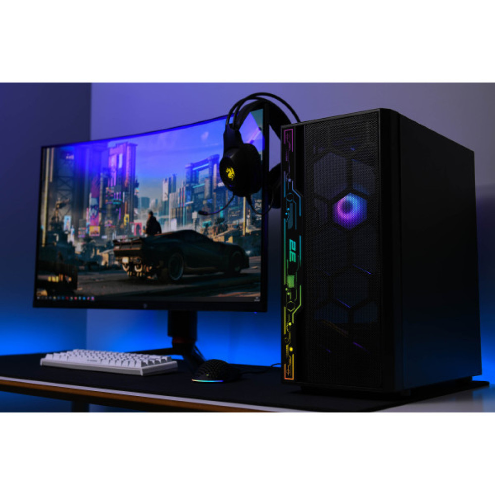 Корпус 2E GAMING Spero G2052 без БЖ 2xUSB3.0, 1xUSB2.0, 1x120мм ARGB, 2x120мм, VGA 345мм, LCS ready, TG Side Panel, ATX, чорний