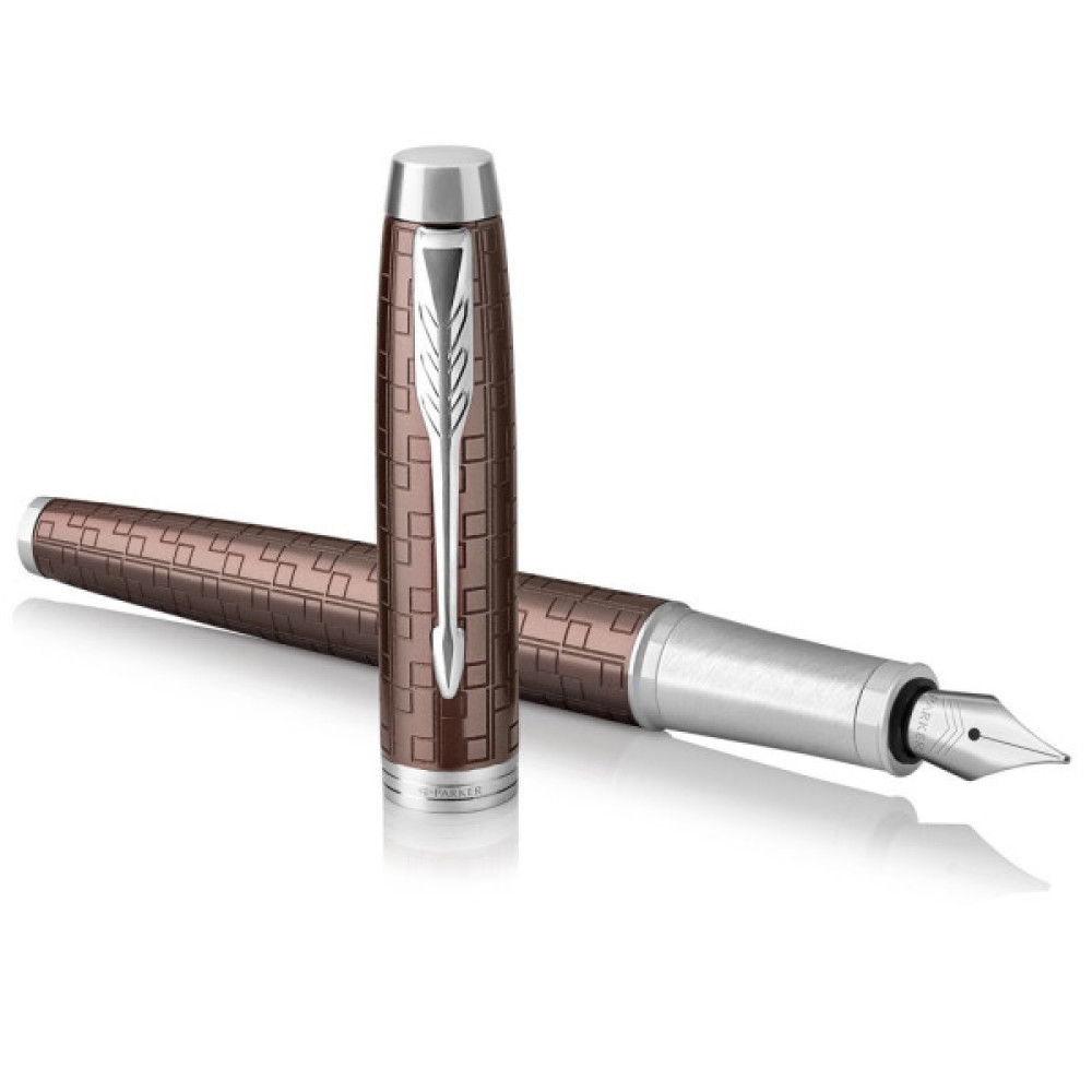 Ручка пір'яна Parker IM 17 Premium Brown CT  FP F (24 511)
