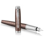 Ручка пір'яна Parker IM 17 Premium Brown CT  FP F (24 511)
