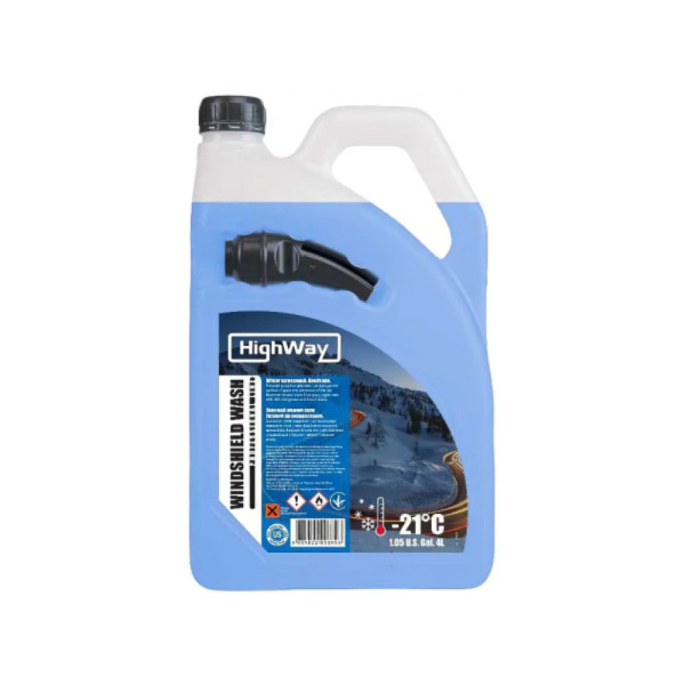 Омивач автомобільний HighWay -21С синій 4л (10138)