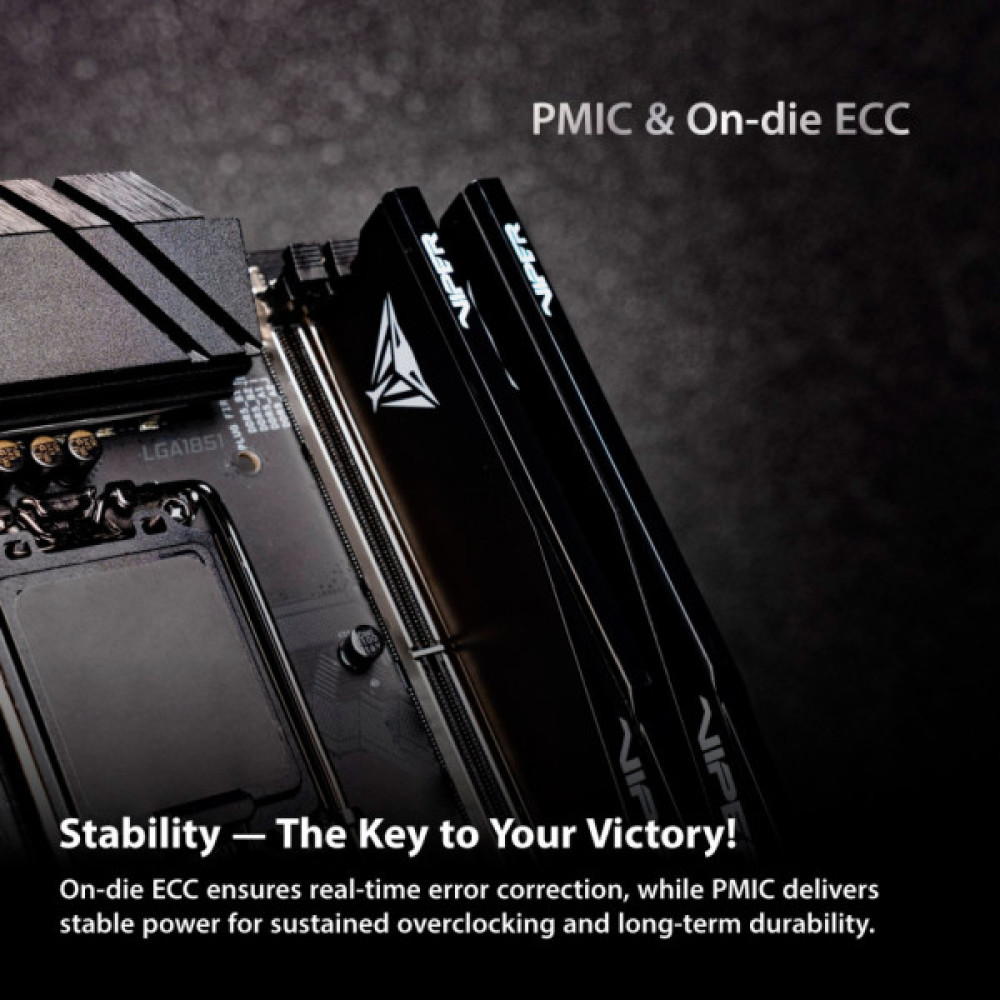 Модуль пам'яті для комп'ютера DDR5 32GB (2x16GB) 6400 MHz Viper Elite 5 Ultra RGB Patriot (VEUR532G6432K)