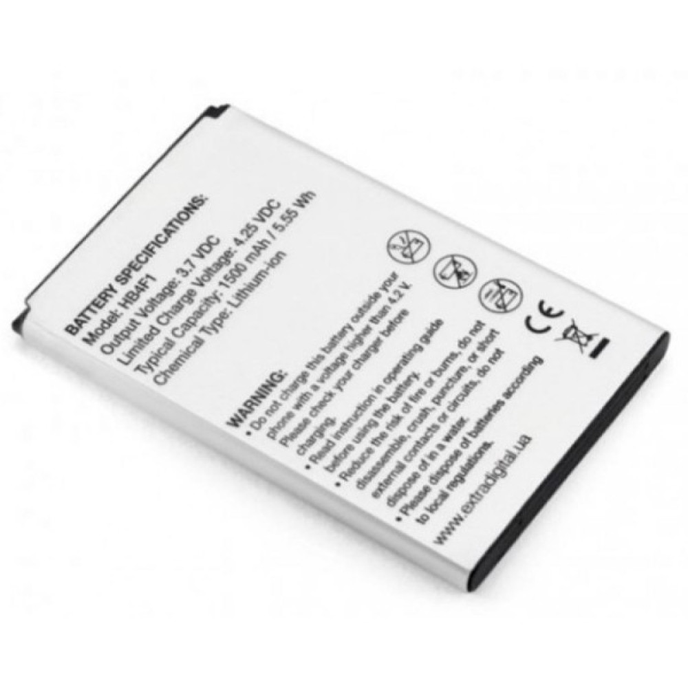 Акумуляторна батарея Extradigital Huawei HB4F1 1500 mAh (BMH6434)