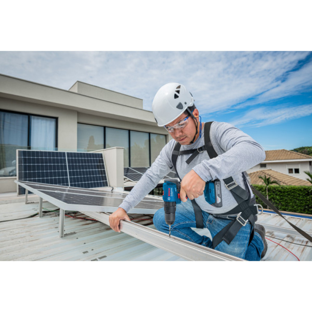 Шурупокрут-дриль ударний акумуляторний Bosch Professional GSB 185-LI 18В 2х2.0А·год 50Нм 500·1900об/хв кейс 1кг