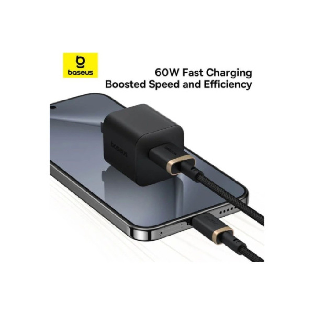 Дата кабель USB AM to USB-C 2.0m 60W black/gold Baseus (P10377802U01-02)