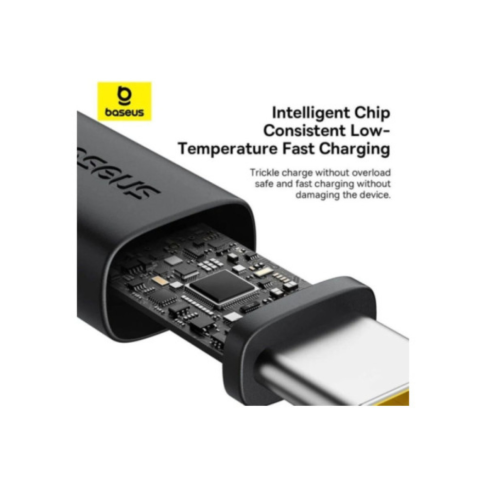 Дата кабель USB AM to USB-C 2.0m 60W black/gold Baseus (P10377802U01-02)