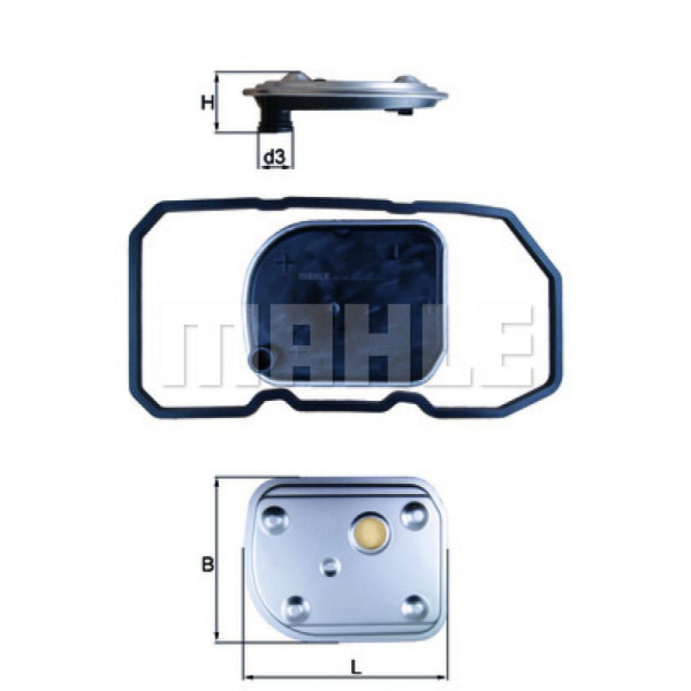 Трансмісійний фільтр Mahle HX158D