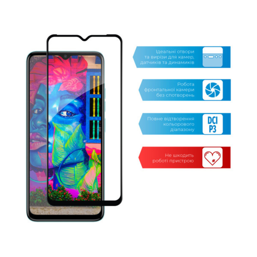 Скло захисне ACCLAB Full Glue Tecno Spark Go 2023 (1283126564819)