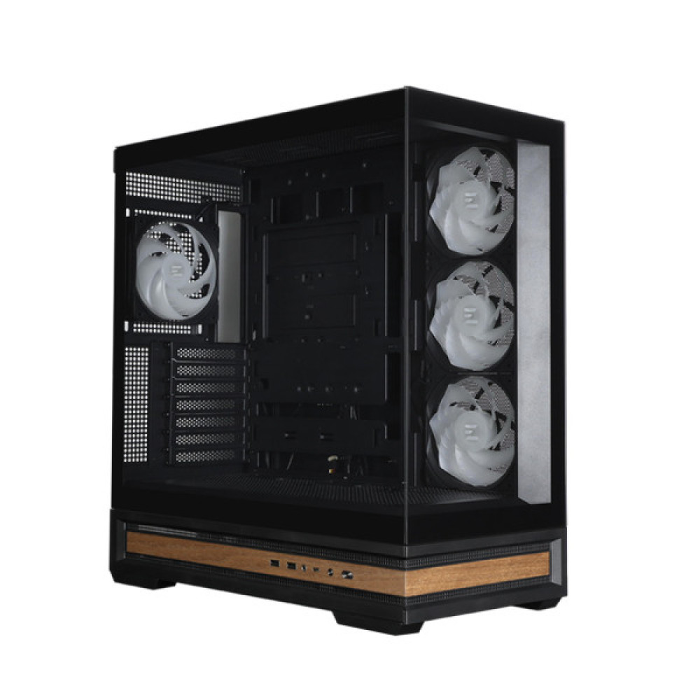 Корпус Zalman P40 NAMU без БЖ, 2xUSB3.0, 1x Type C, 3x120мм ARGB Reverse,  1x120мм ARGB, VGA 420мм, LCS ready, TG Side/Front Panel, ATX, чорний