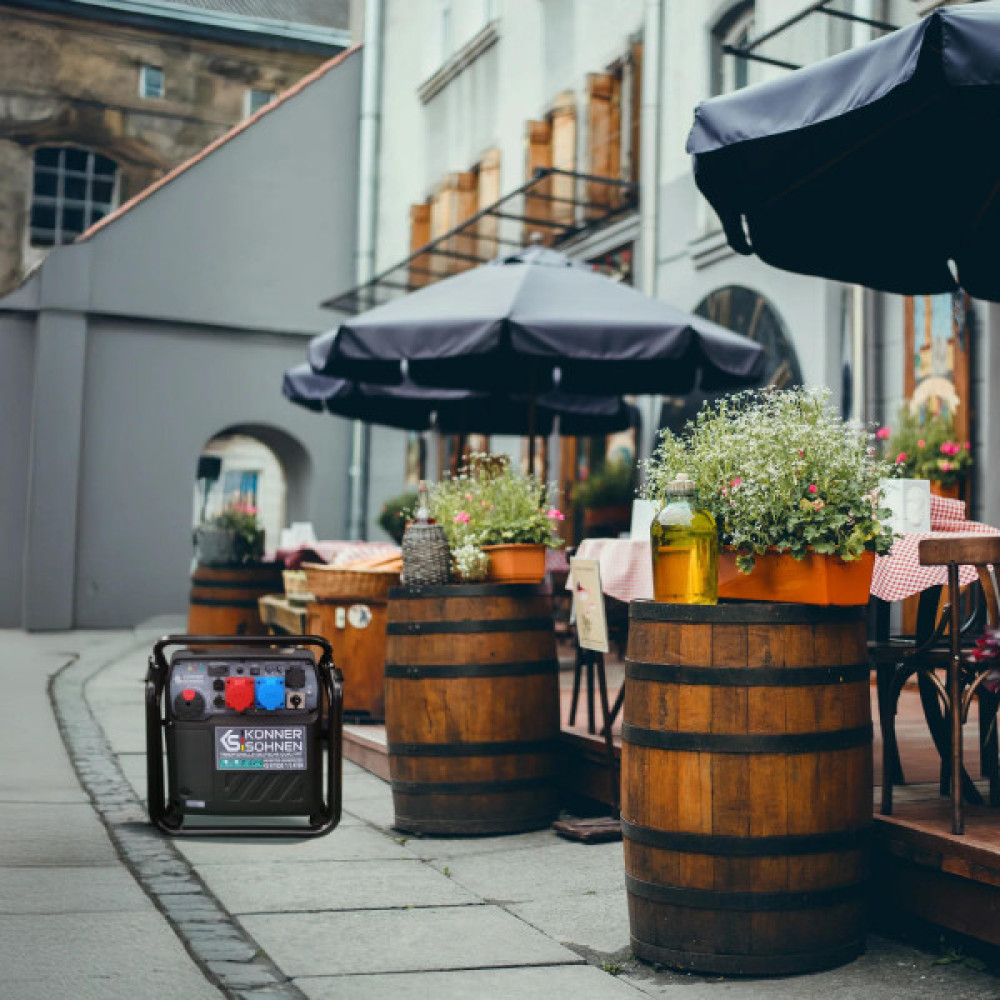 Генератор інверторний бензиновий Konner&Sohnen KS 8100iE 1/3 ATSR 230/400В 8/8.5кВт АВР(ATS) електростартер 68кг