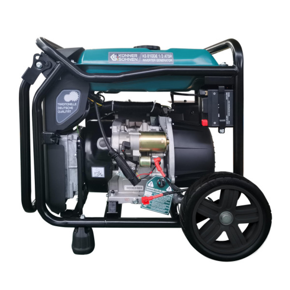 Генератор інверторний бензиновий Konner&Sohnen KS 8100iE 1/3 ATSR 230/400В 8/8.5кВт АВР(ATS) електростартер 68кг
