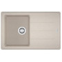 Мийка кухонна Franke Basis, фраграніт, прямокутник, з крилом, 780х500х200мм, чаша - 1, накладна, BFG 611-78, сахара