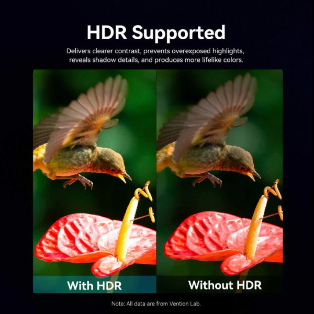 Кабель мультимедійний HDMI M to HDMI M 60.0m 4K fiber optic black Vention (ALSBAE)