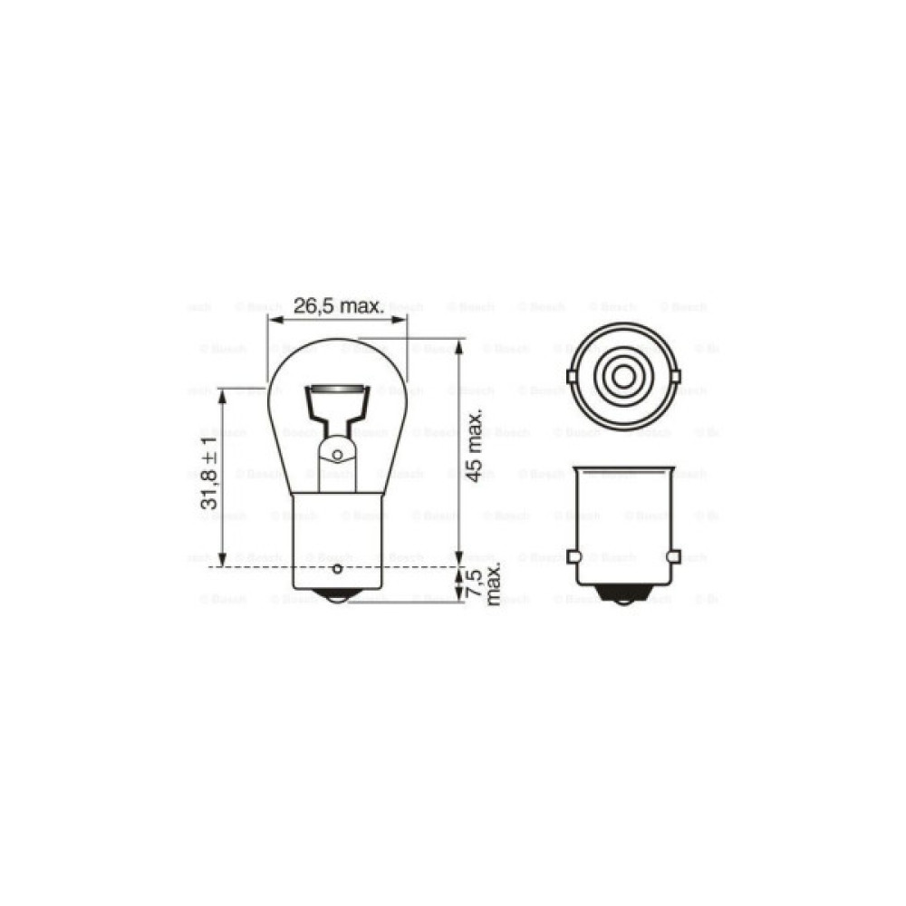 Автолампа Bosch 21W (1 987 302 201)