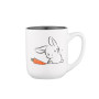 Чашка Ardesto Bunny, 380мл, кераміка, біло-сірий (AR3056) Чашка Ardesto Bunny, 380мл, кераміка, біло-сірий (AR3056)