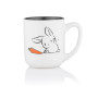 Чашка Ardesto Bunny, 380мл, кераміка, біло-сірий (AR3056) Чашка Ardesto Bunny, 380мл, кераміка, біло-сірий (AR3056)