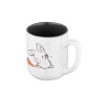 Чашка Ardesto Bunny, 380мл, кераміка, біло-сірий (AR3056) Чашка Ardesto Bunny, 380мл, кераміка, біло-сірий (AR3056)