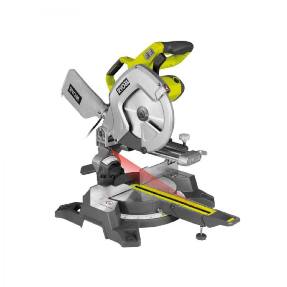 Пила торцювальна Ryobi EMS254L з протяжкою 2000Вт диск 254мм лазер 16.2кг
