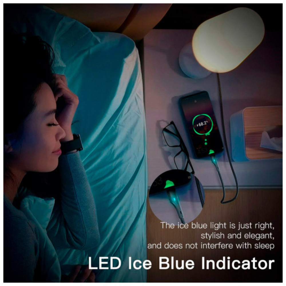 Дата кабель USB 2.0 AM to Lightning 3.0m 2.4A black Essager (EXCL-LSC01)