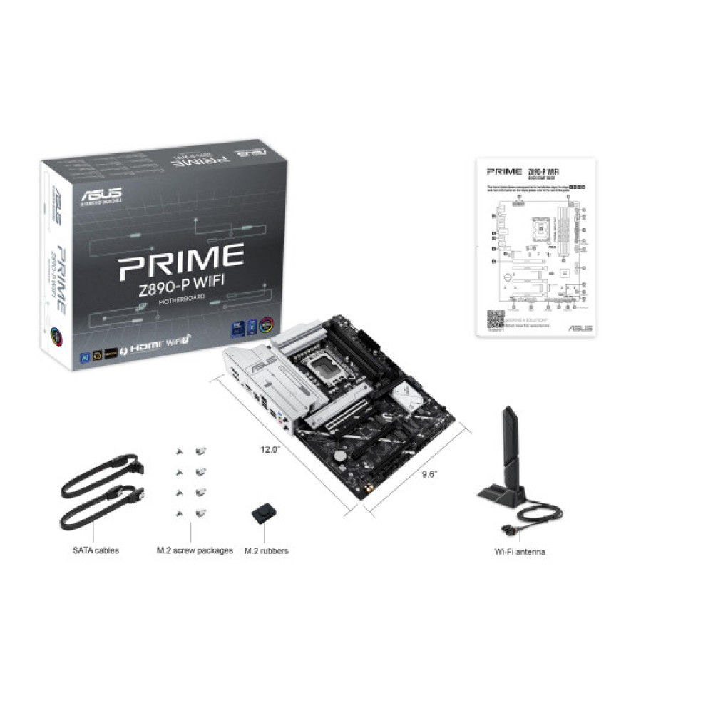 Материнcька плата ASUS PRIME Z890-P WIFI s1851 Z890 4xDDR5 M.2 HDMI DP Wi-Fi BT ATX