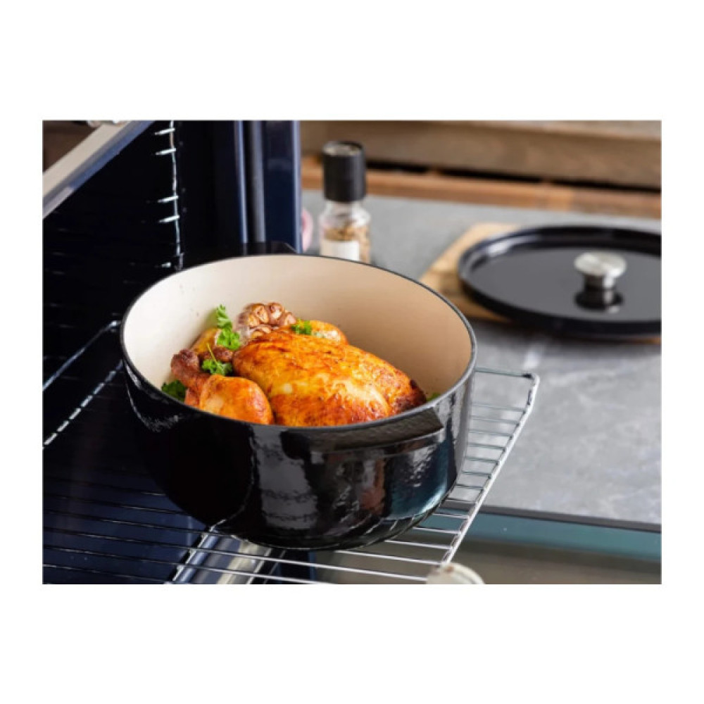 Гусятниця KitchenAid Cast Iron 30 см 5,6 л Чорна (CC006064-001)