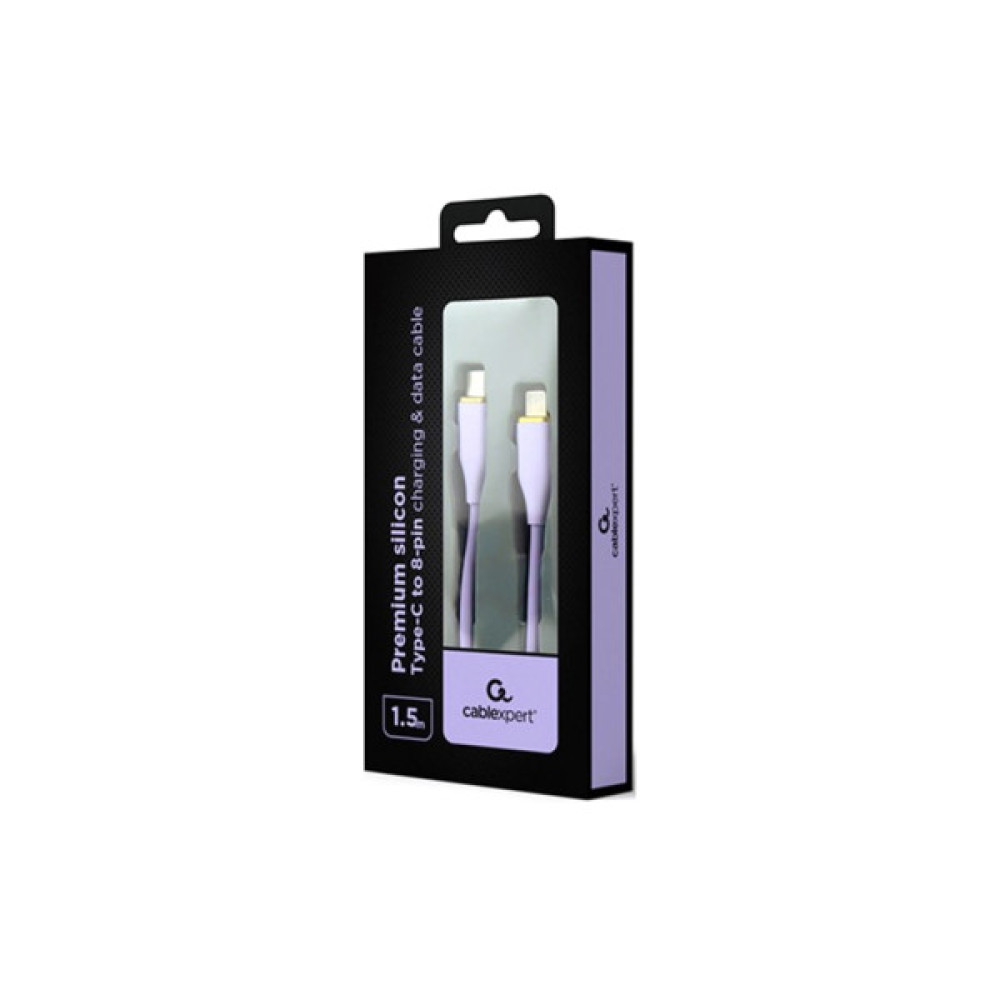 Дата кабель USB 2.0 AM to Lightning 1.5m 2.25A Cablexpert (CC-USB2S-CM8PM-1.5M-P)
