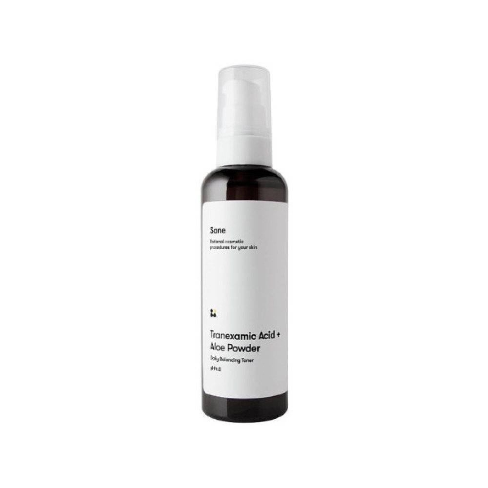 Тонік для обличчя Sane Tranexamic Acid + Aloe Powder Daily Balancing Toner Ph 4.0 Балансувальний 100 мл (4820266830908)