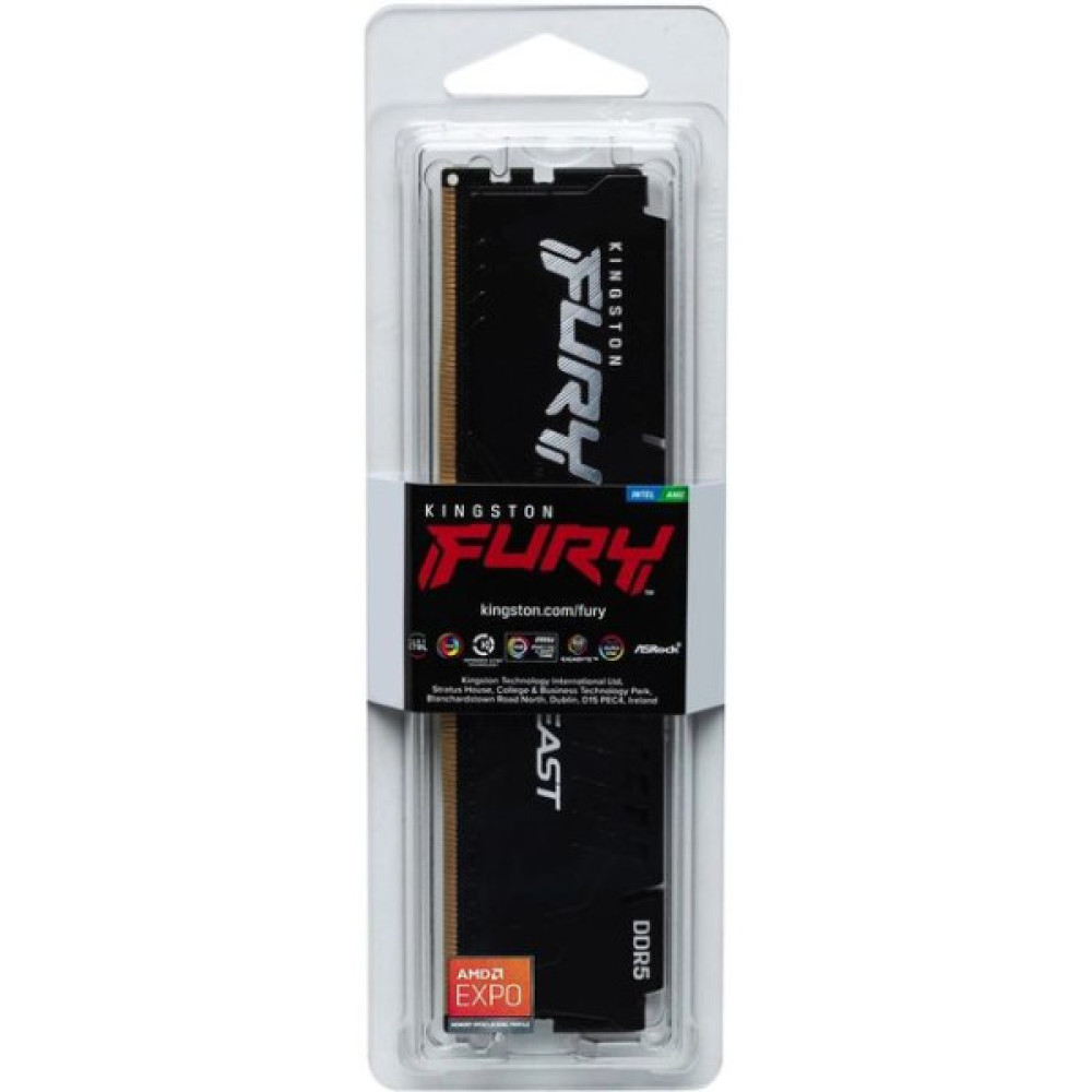 Пам'ять ПК Kingston DDR5 32GB 6000 FURY Beast  EXPO