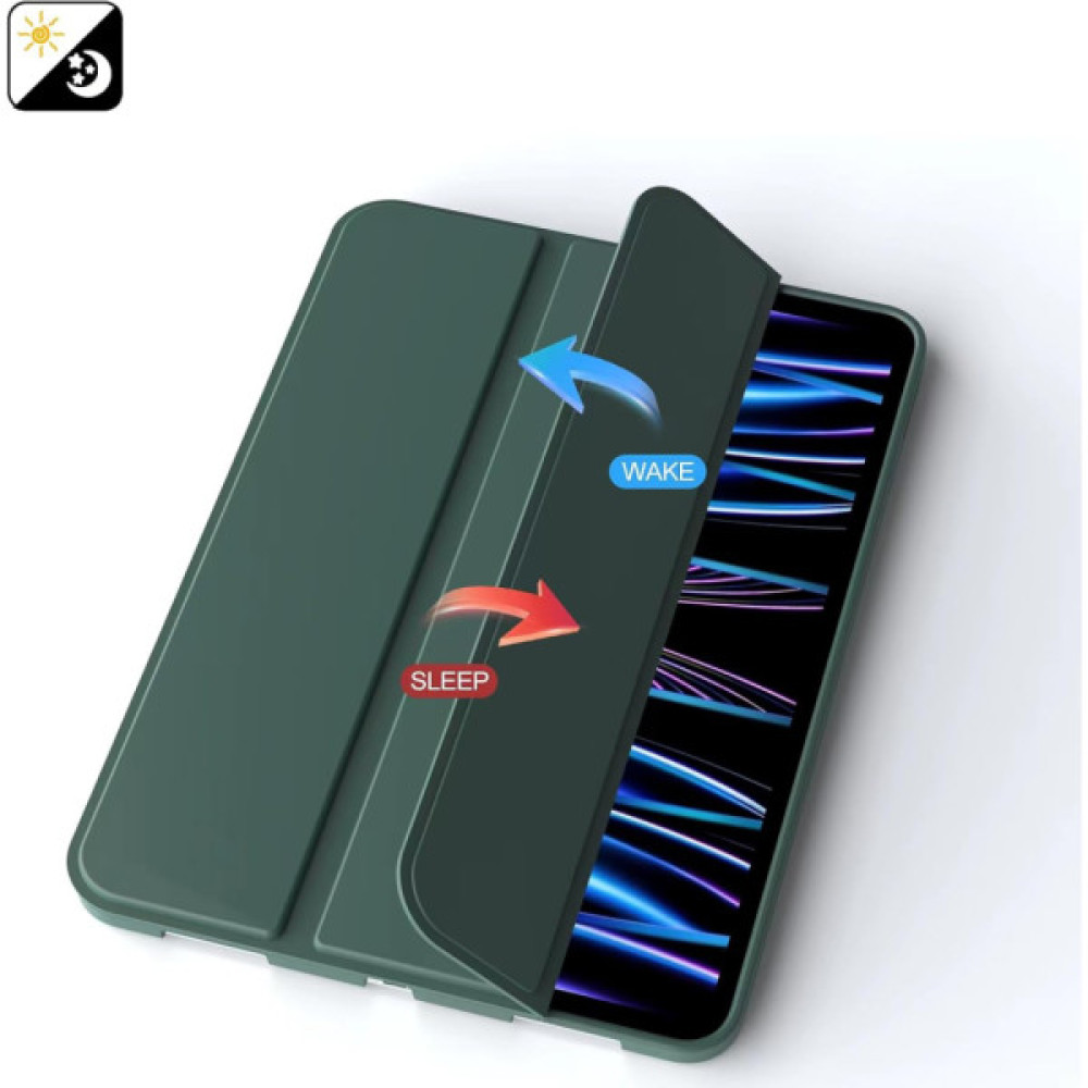 Чохол до планшета BeCover Tri Fold Soft TPU Silicone Apple iPad Pro 11" M4 2024 Dark Green (711746) Чохол до планшета BeCover Tri Fold Soft TPU Silicone Apple iPad Pro 11" M4 2024 Dark Green (711746)