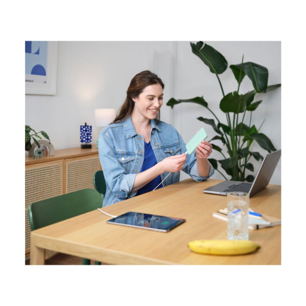 Батарея універсальна Trust 10000mAh Primo ECO, 2хUSB-A/USB-C, 15W, green (25029_TRUST)