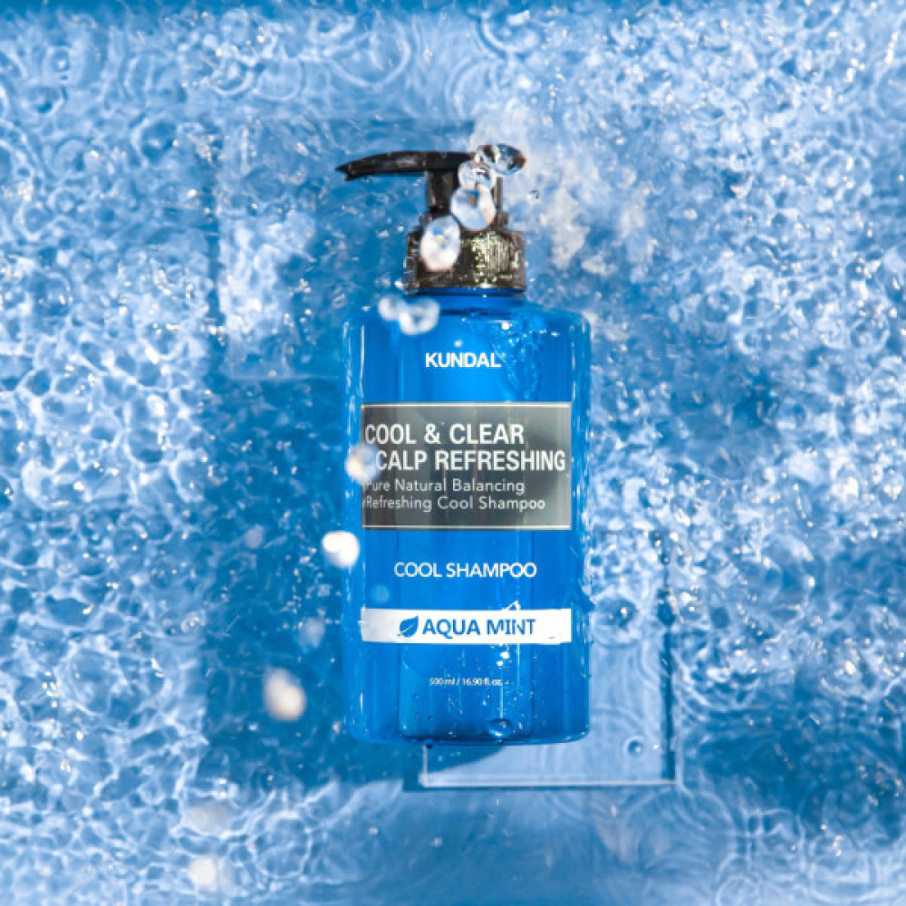 Шампунь Kundal Cool & Clear Scalp Refreshing Shampoo Aqua Mint 500 мл (8809693253265)