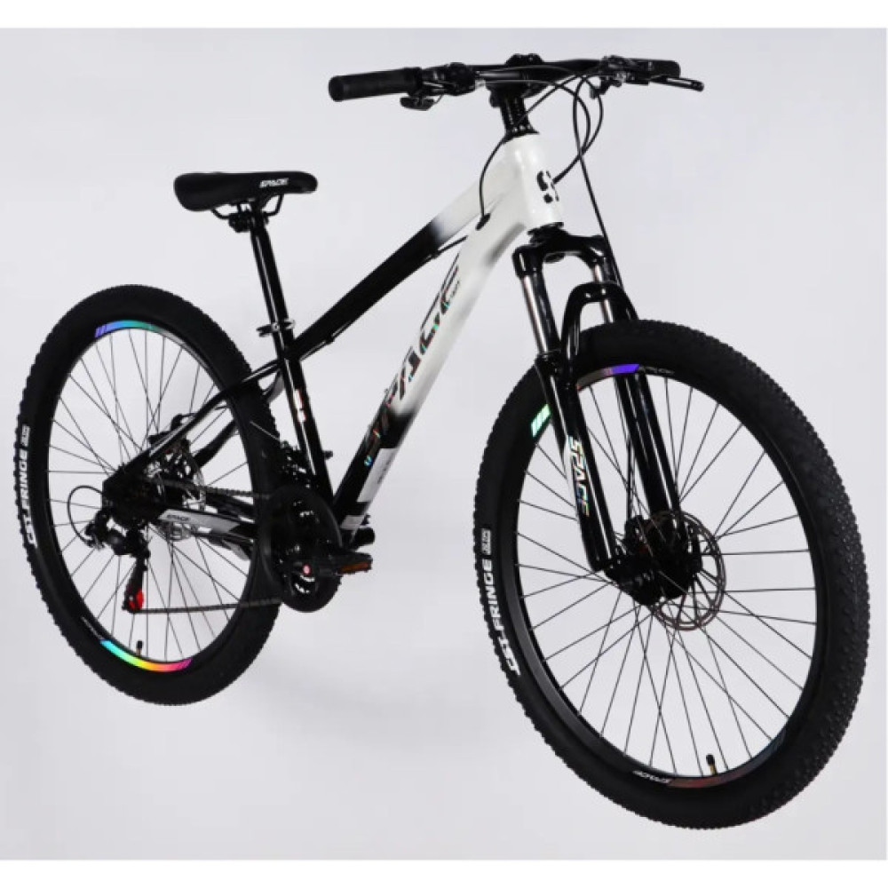 Велосипед Space 26" MARS DD FR рама-13" ST 2026 чорний з білим (OPS-SP-26-078)