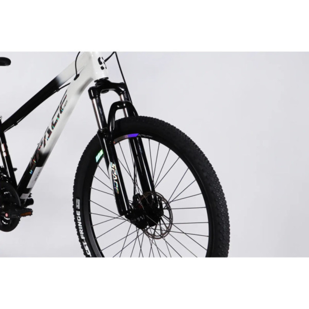 Велосипед Space 26" MARS DD FR рама-13" ST 2026 чорний з білим (OPS-SP-26-078)