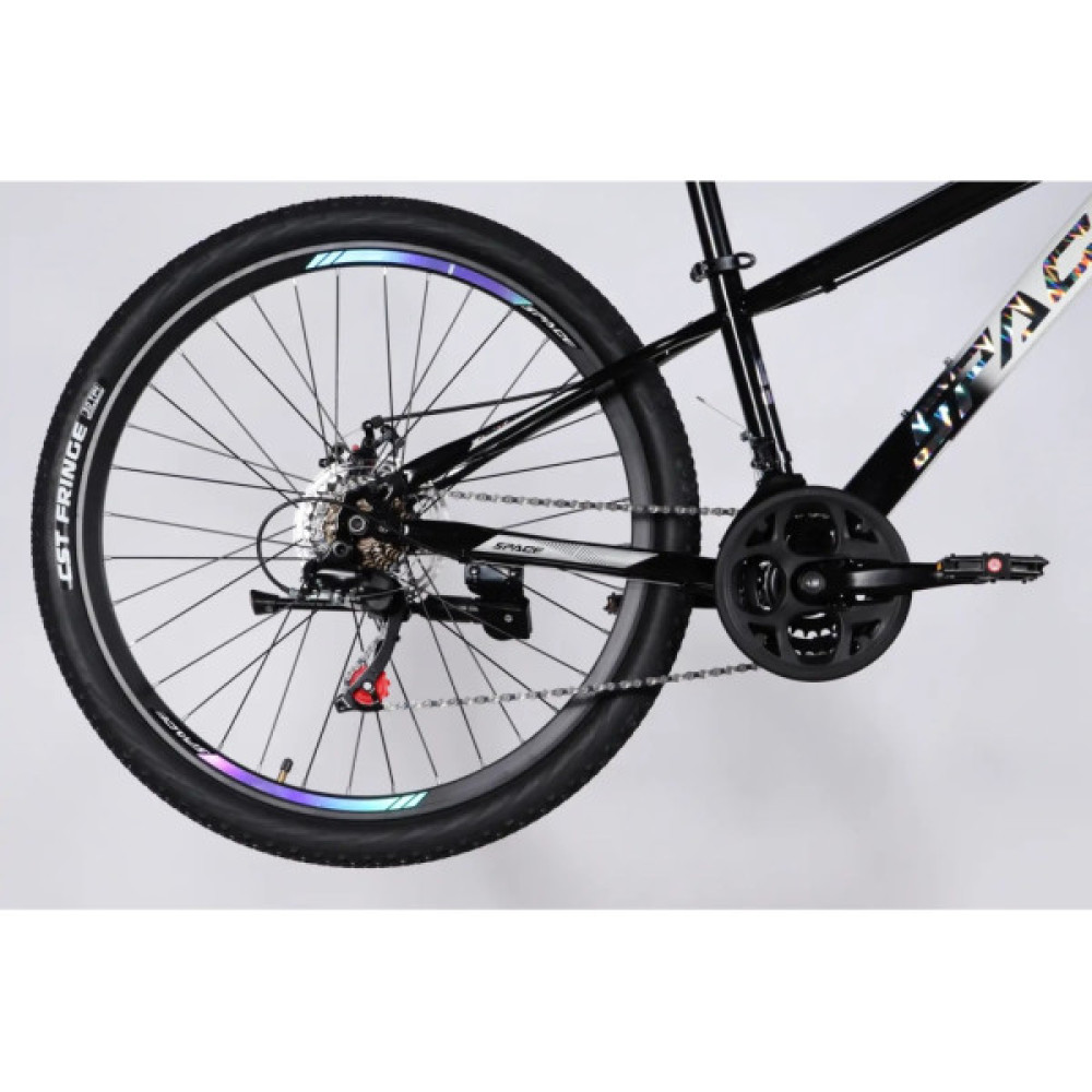 Велосипед Space 26" MARS DD FR рама-13" ST 2026 чорний з білим (OPS-SP-26-078)