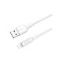 Дата кабель USB 2.0 AM to Lightning 1.0m 2A X25 white HOCO (6957531080114)