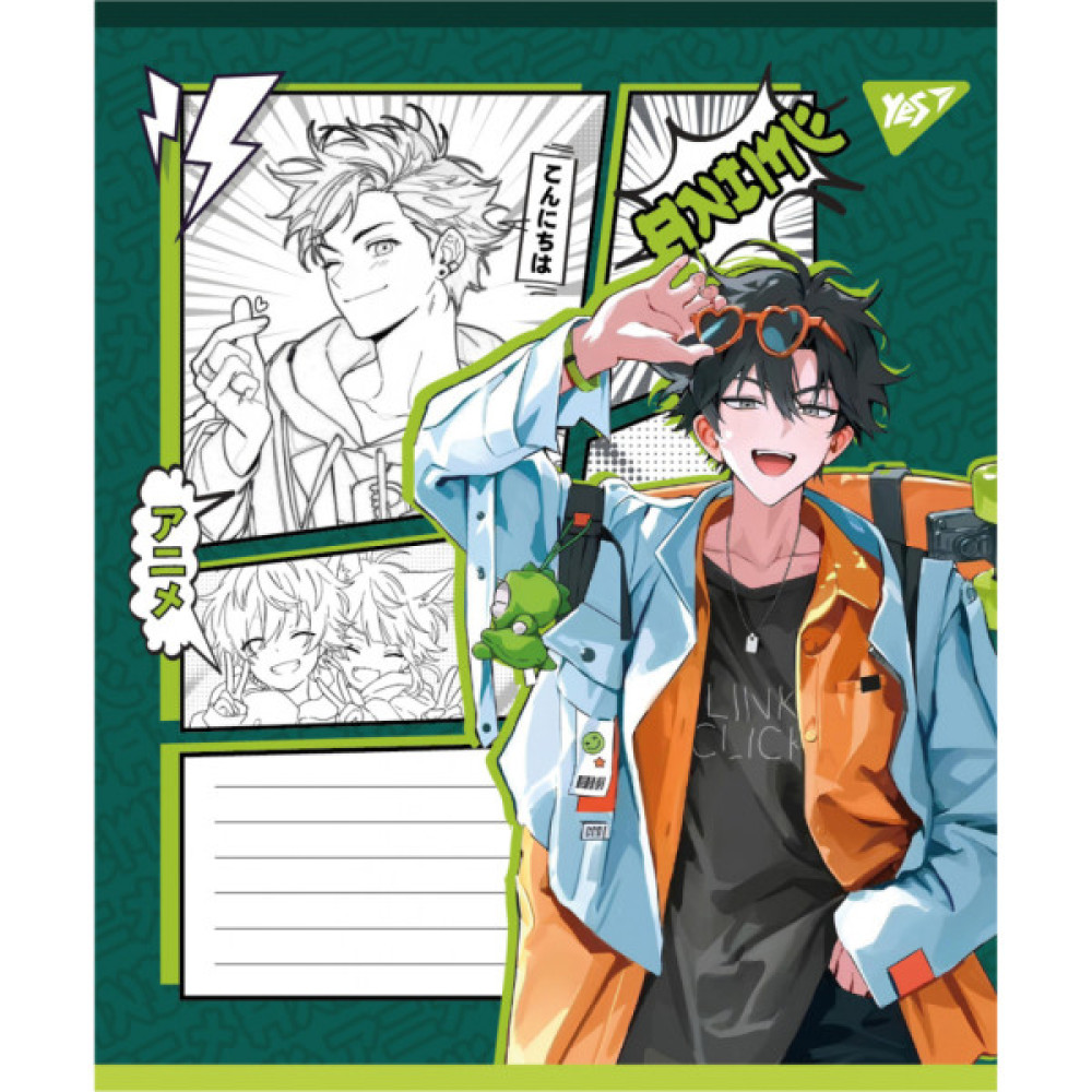 Зошит Yes Anime teenagers А5 36 аркушів клітинка (767985)