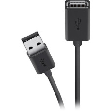 Кабель USB-A > USB-AF заряджання/синхронізації Belkin 4.8м, чорний