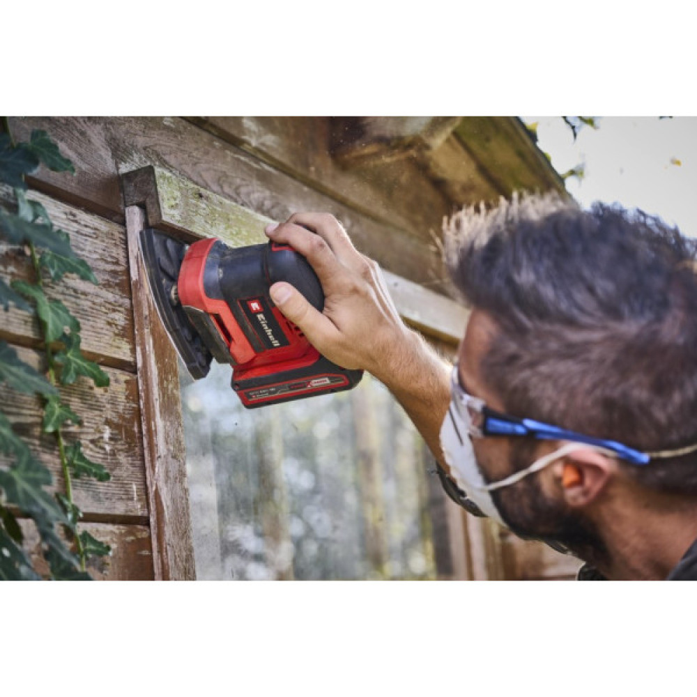 Шліфмашина вібраційна акумуляторна Einhell TE-OS 18/113 3X Li - Solo 18 113х101мм 1.04кг без АКБ та ЗП