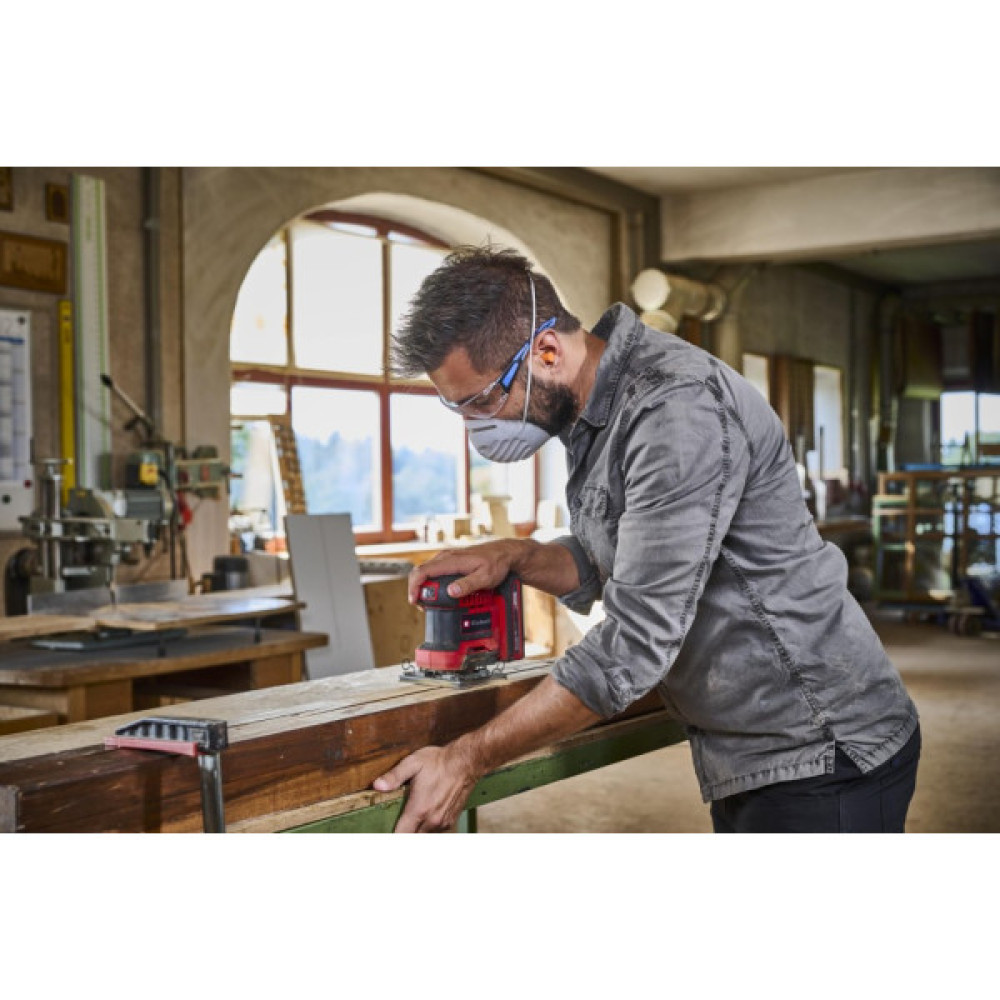 Шліфмашина вібраційна акумуляторна Einhell TE-OS 18/113 3X Li - Solo 18 113х101мм 1.04кг без АКБ та ЗП