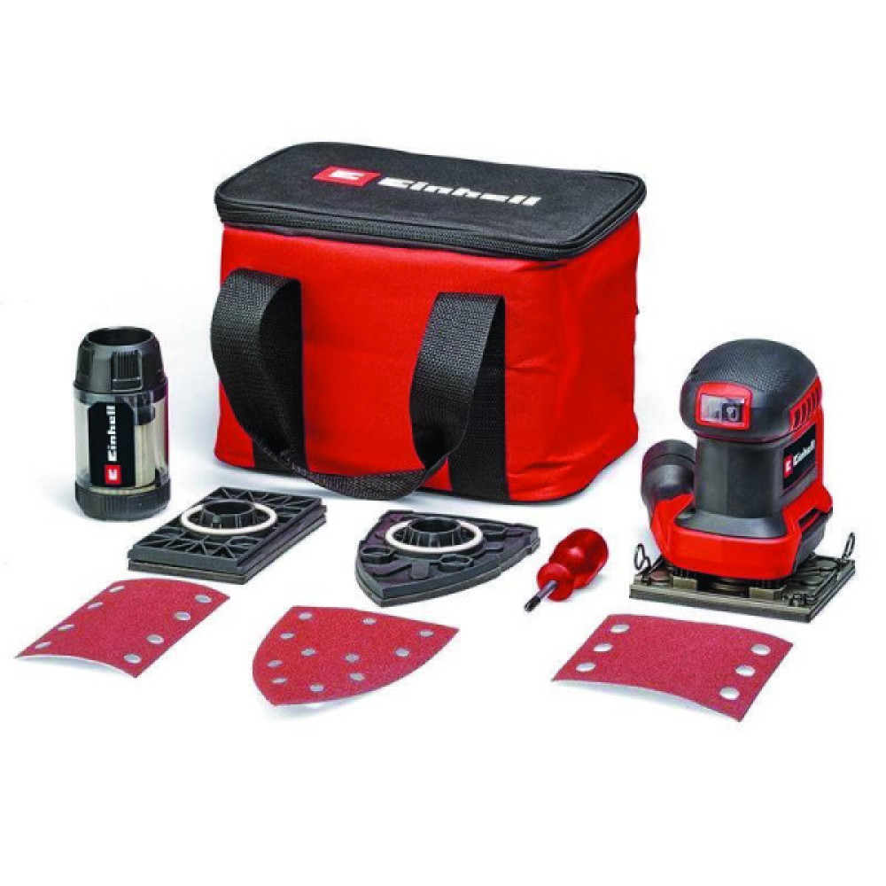 Шліфмашина вібраційна акумуляторна Einhell TE-OS 18/113 3X Li - Solo 18 113х101мм 1.04кг без АКБ та ЗП