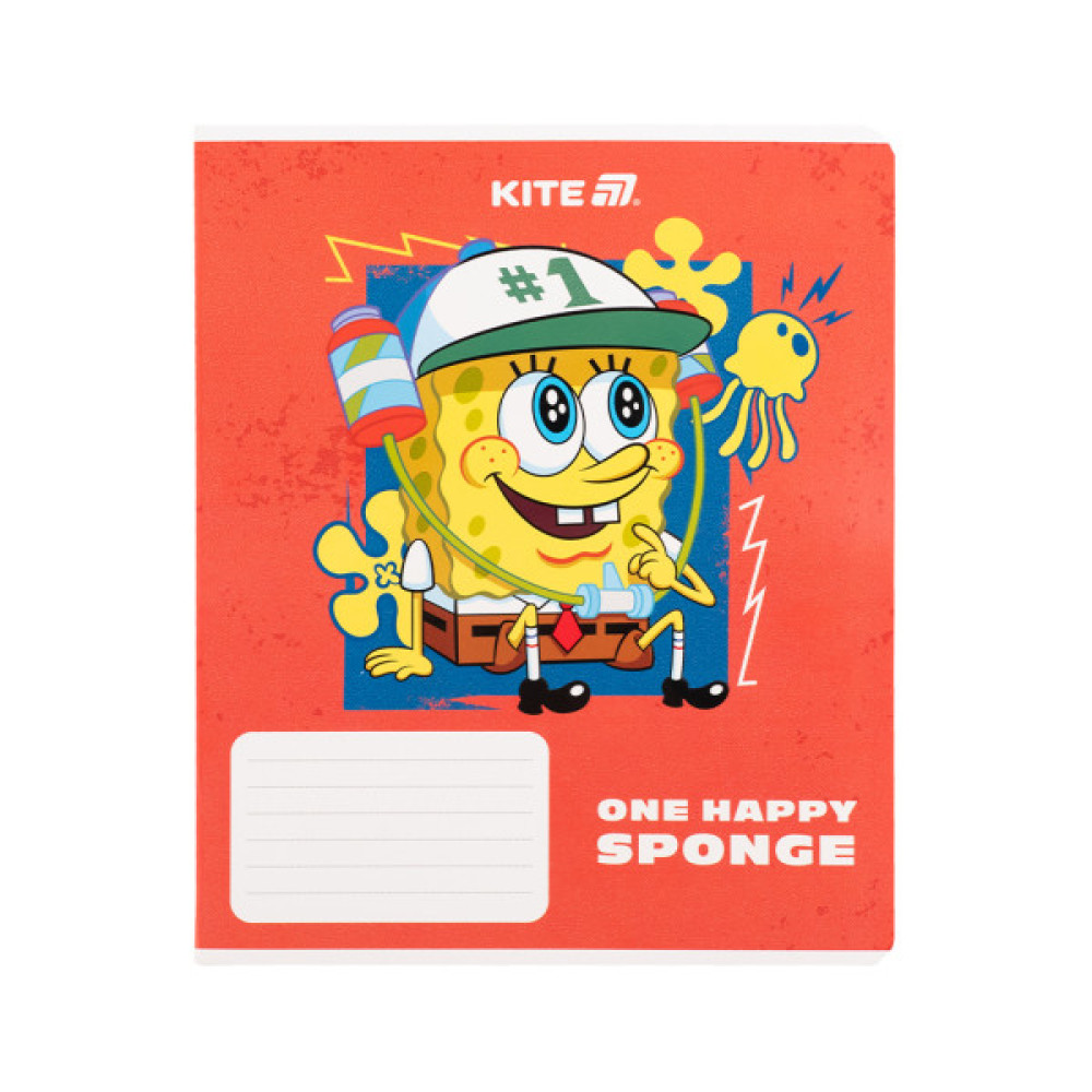 Зошит Kite SpongeBob SquarePants, 18 аркушів, клітинка (SB25-236)