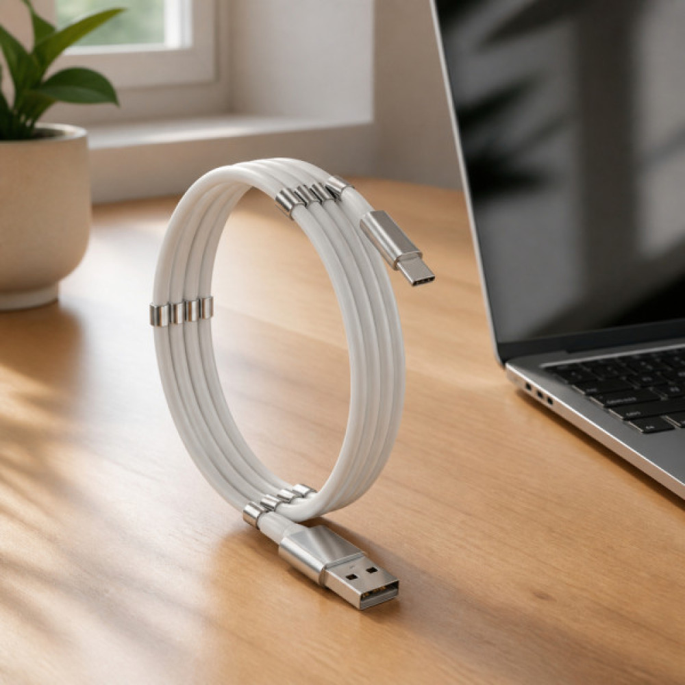 Дата кабель USB 2.0 AM to USB-C 1.0m 2.4A white XoKo (XK-UTC-001-WH)
