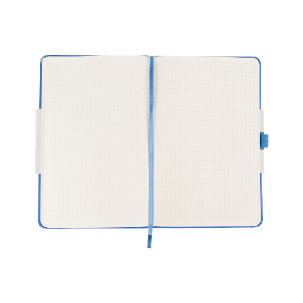 Книга записна Axent Partner, 125x195 мм, 96 аркушів, клітинка, блакитна (8201-07-A)