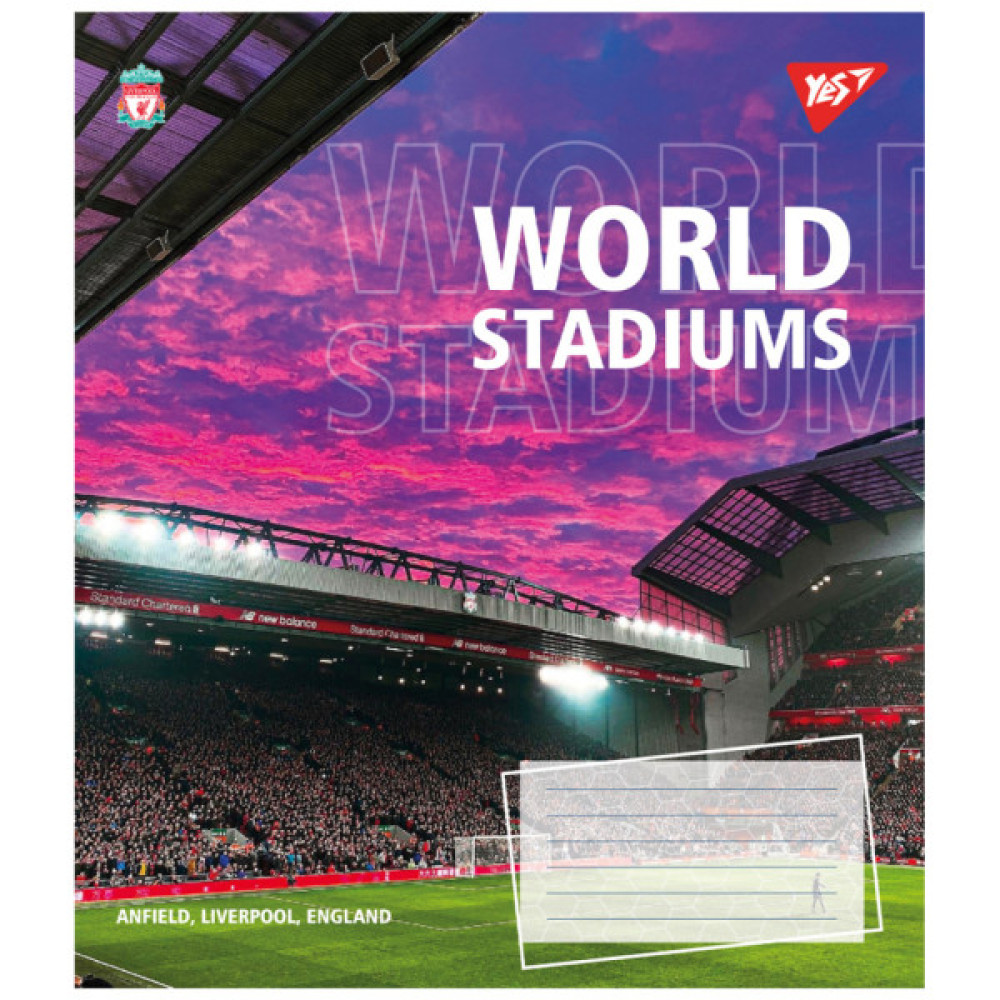 Зошит Yes World stadium А5 48 аркушів лінія (767133)
