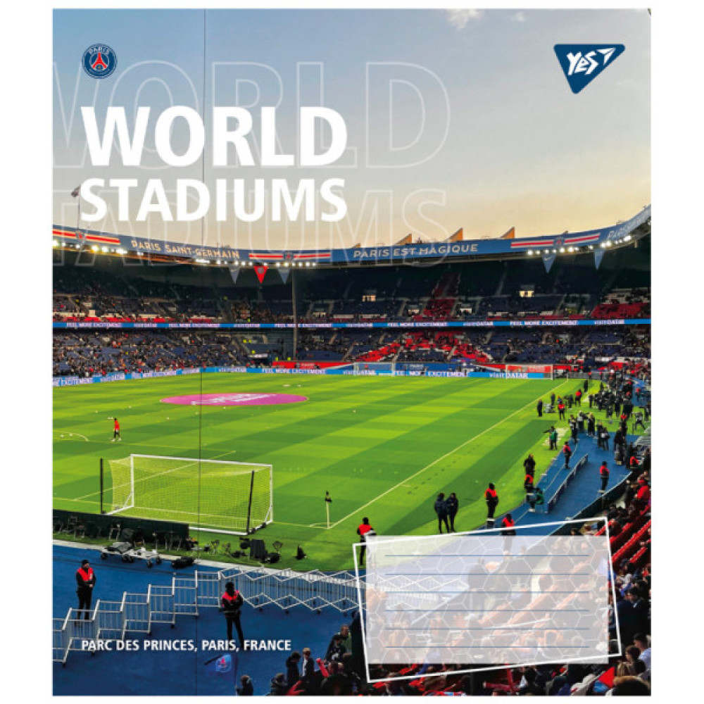 Зошит Yes World stadium А5 48 аркушів лінія (767133)