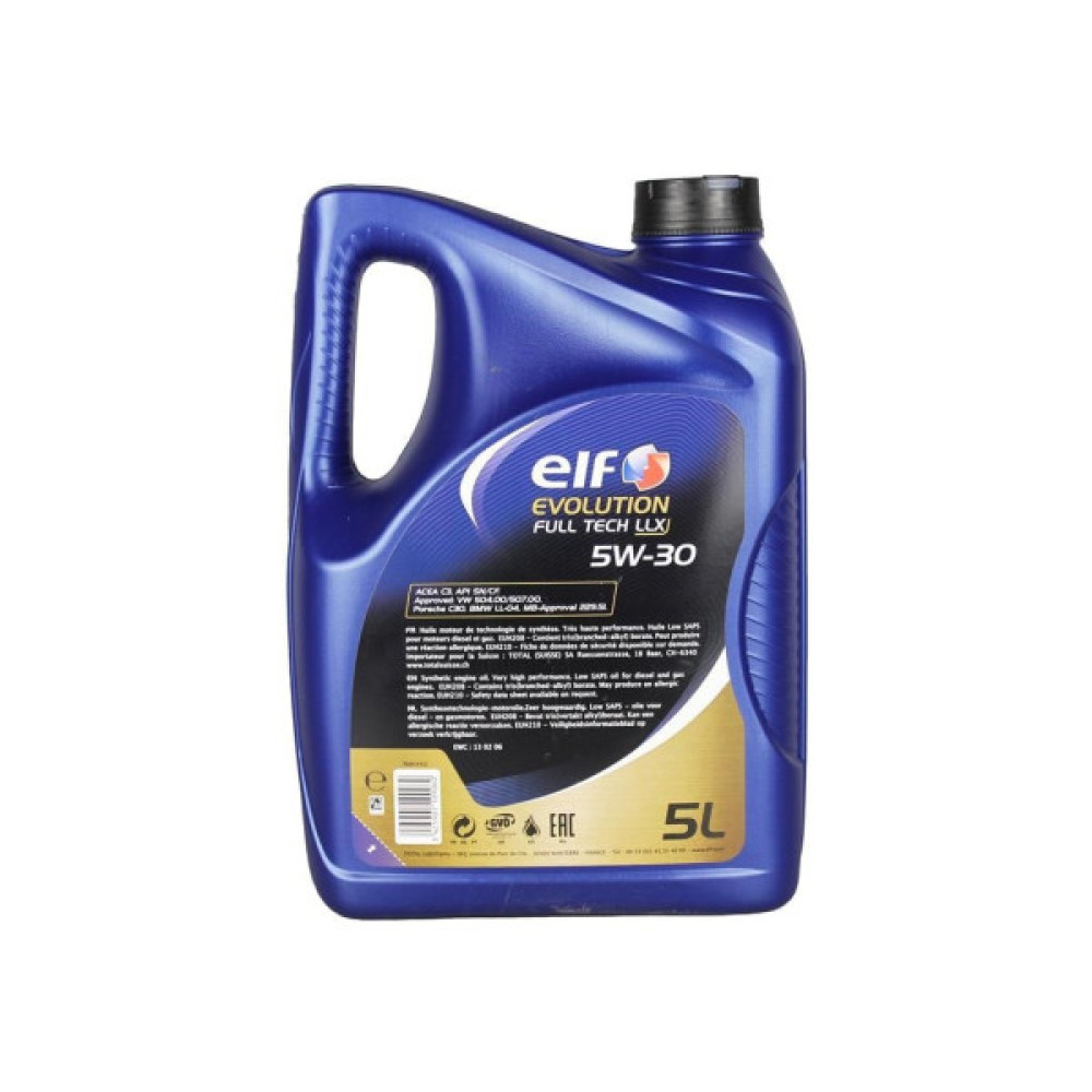 Моторна олива ELF EVOL. FULLTECH LLX 5w30 5л