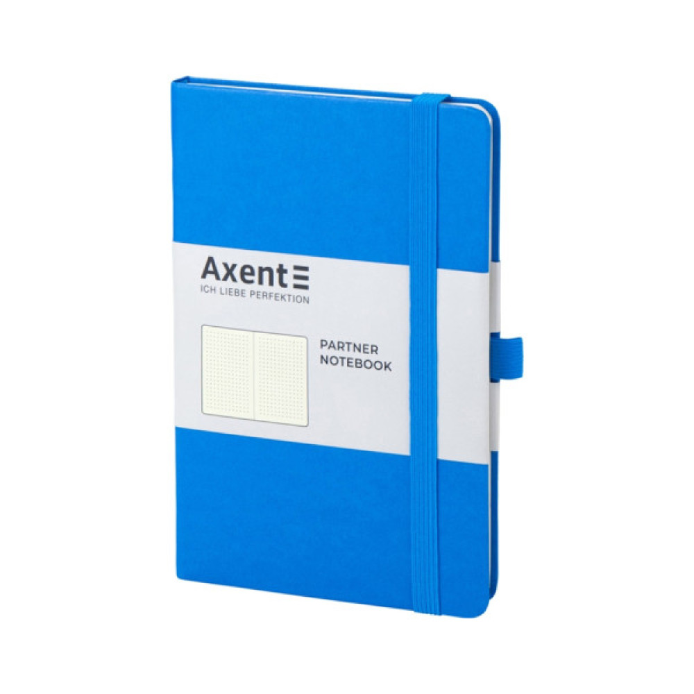 Книга записна Axent Partner, 125x195 мм, 96 аркушів, крапка, блакитна (8306-07-A)