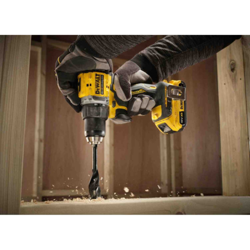 Шуруповерт DeWALT XR Li-Ion 18V, 2x2Ah, 74 Нм, 0-450/0-1650 об/хв, 1.12 кг, TSTAK (DCD794D2T)