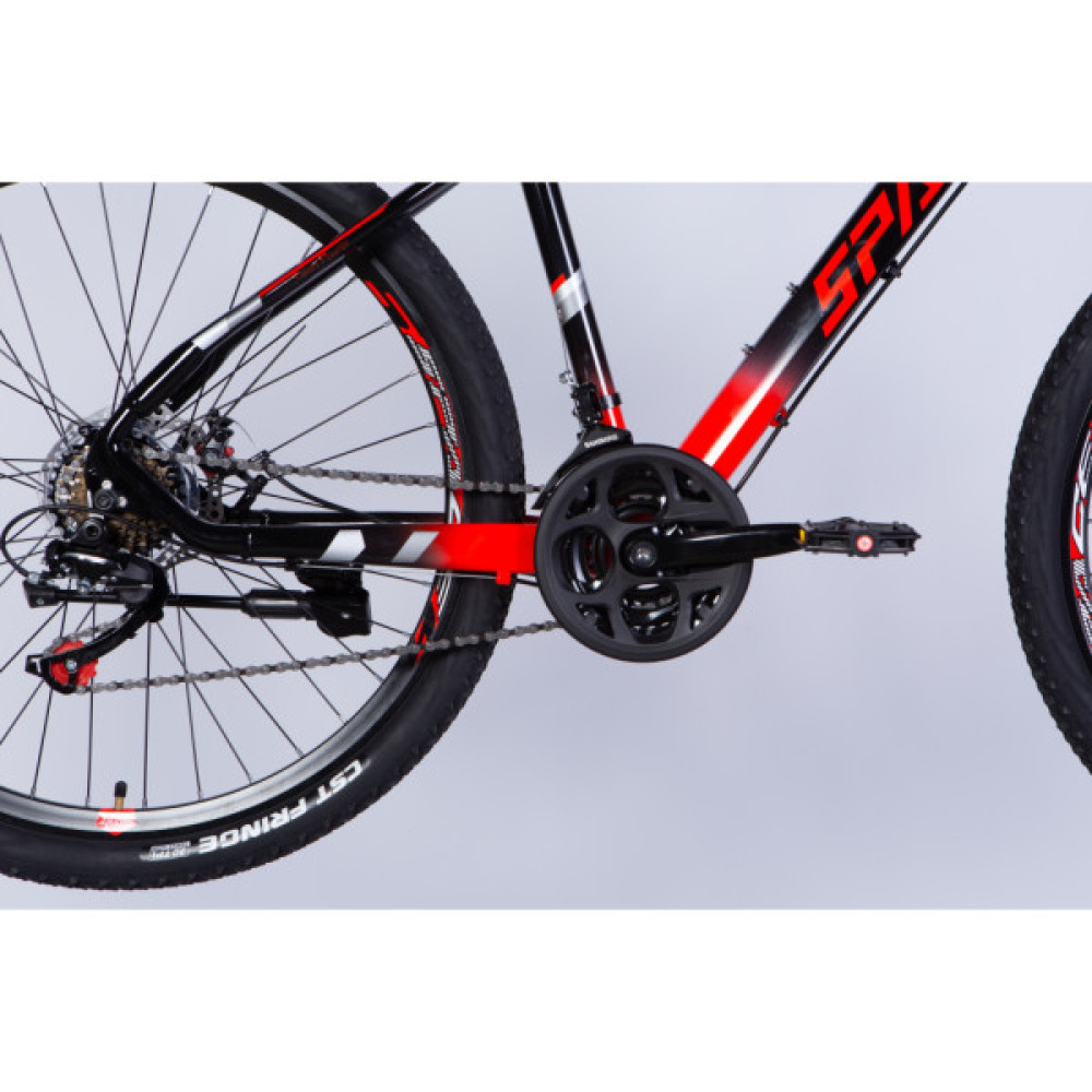 Велосипед Space 27.5" MERCURY DD FR рама-17" AL 2026 чорно-червоний (OPS-SP-27.5-076)