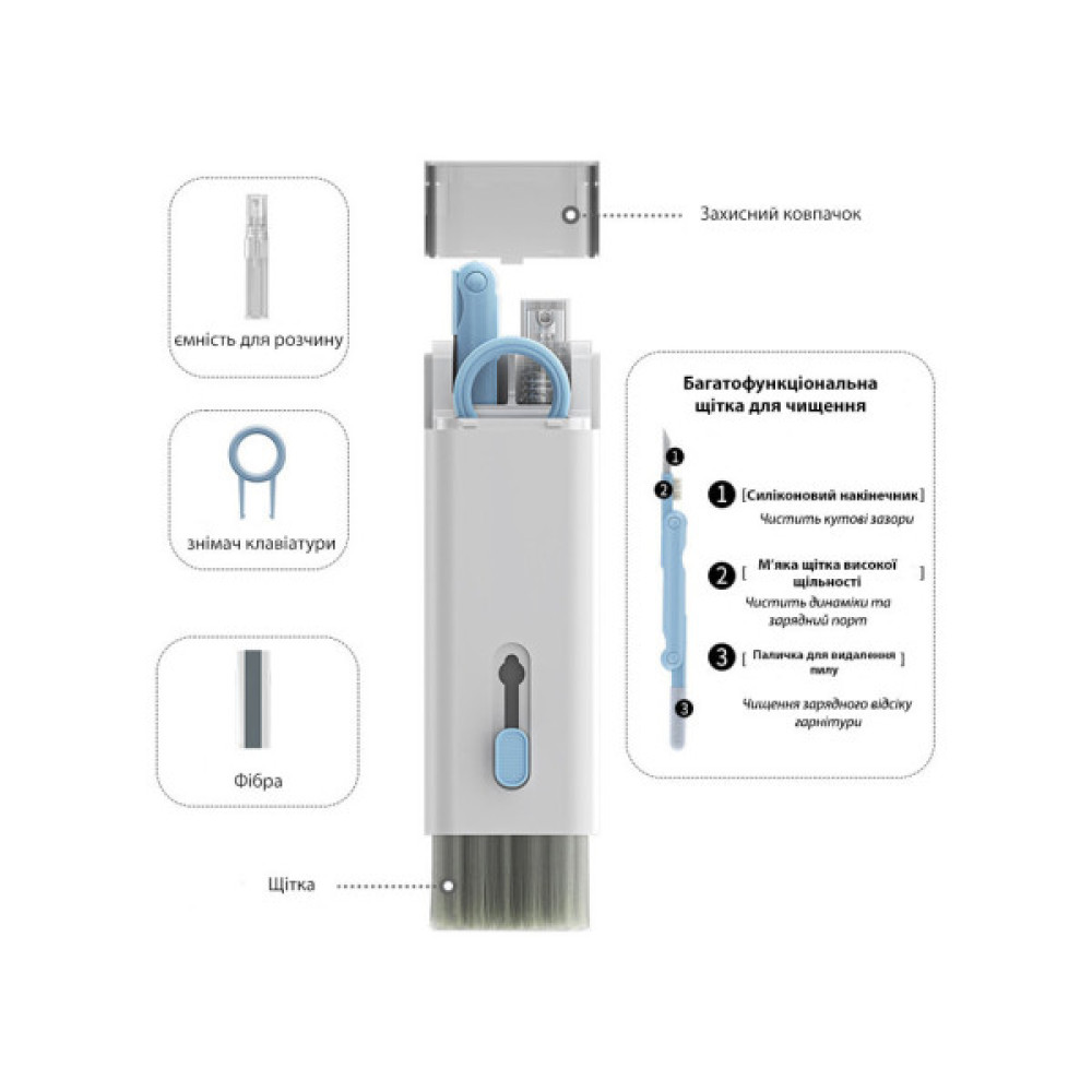Універсальний чистячий набір XoKo Clean set 100 Blue (XK-CS100-BLU)