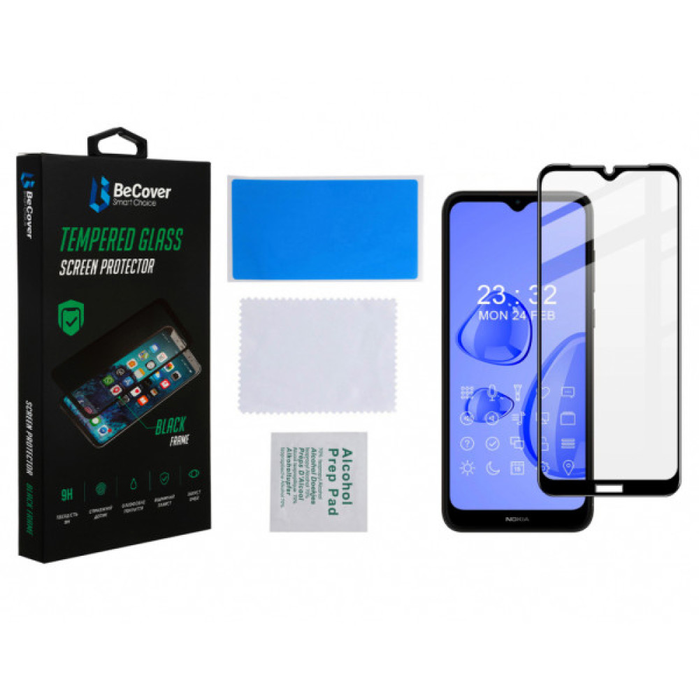 Скло захисне BeCover Nokia C30 Black (706903) Скло захисне BeCover Nokia C30 Black (706903)